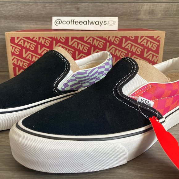 Vans Other - Vans Slip-On Twist Warp Checker Black Paprika NWB